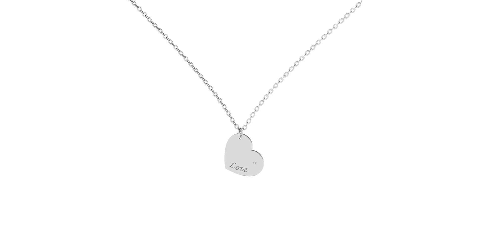 Náhrdelník s diamantom Envoy Love