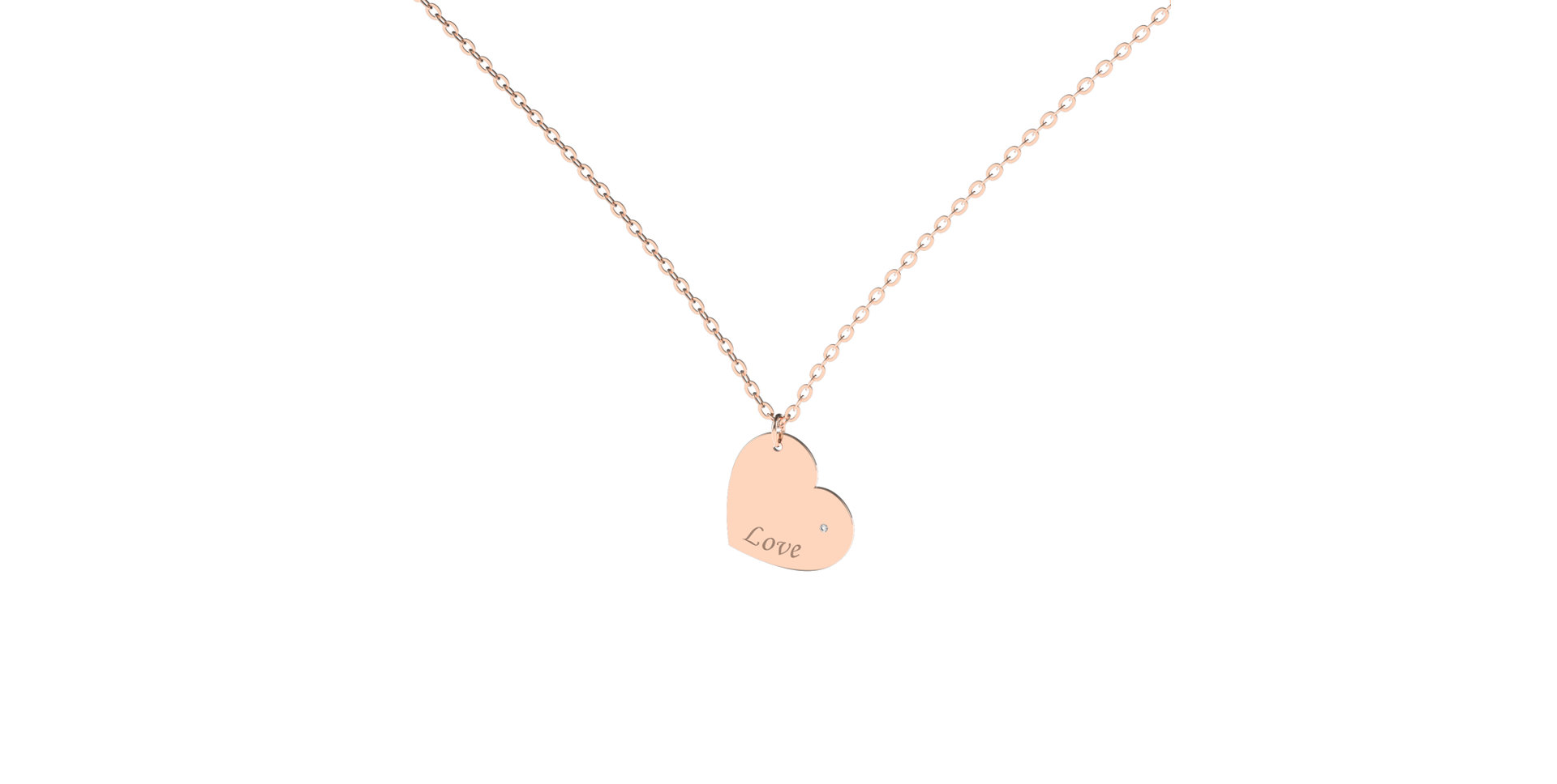 Náhrdelník s diamantom Envoy Love