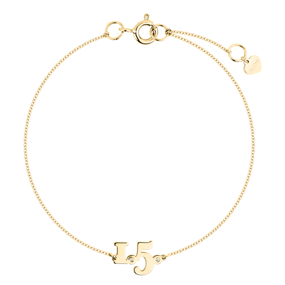 Náramek s diamantom Date