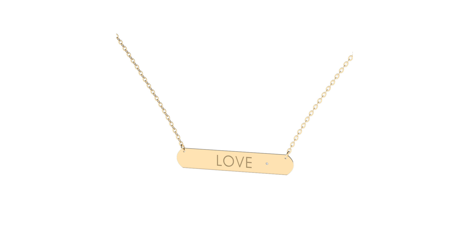 Náhrdelník s diamantom Eternal Amour