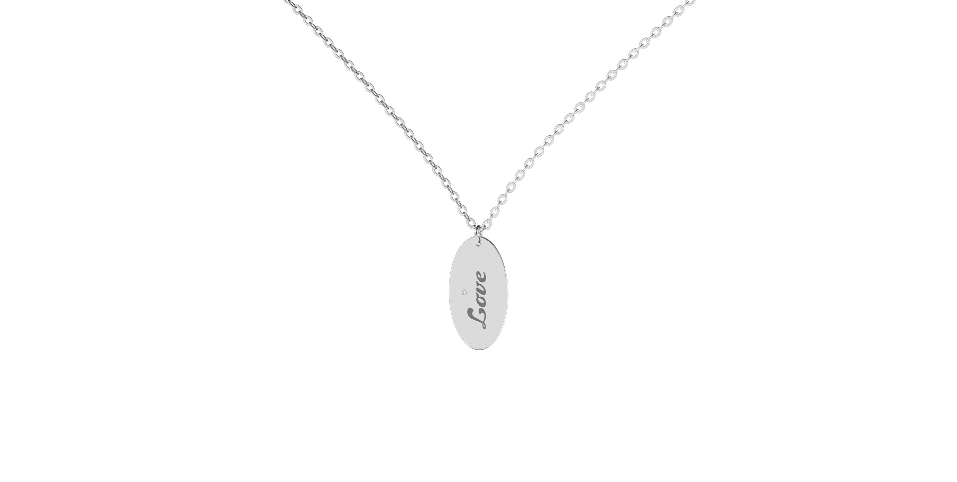 Náhrdelník s diamantom Fantasy Amour