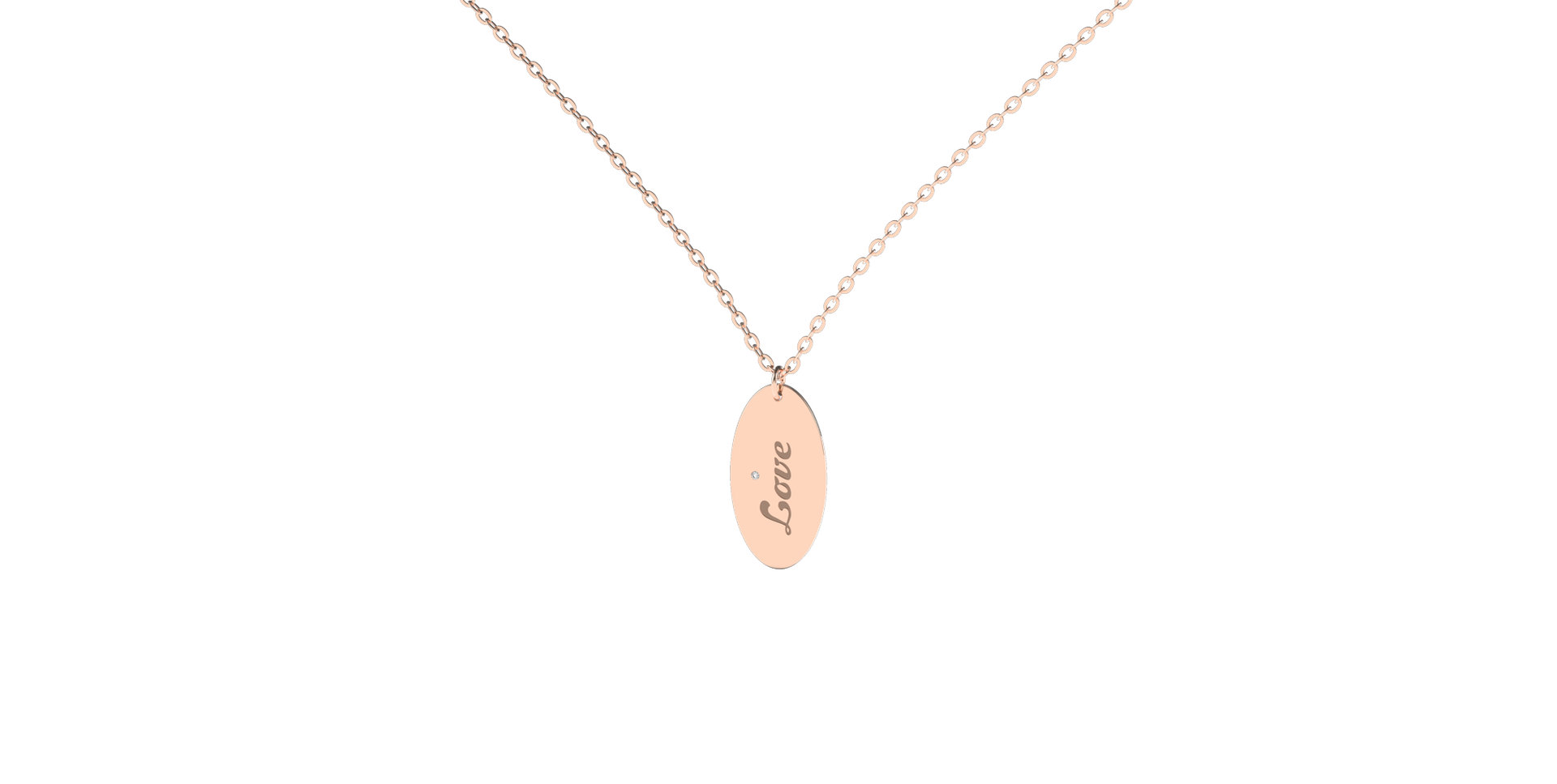 Náhrdelník s diamantom Fantasy Amour