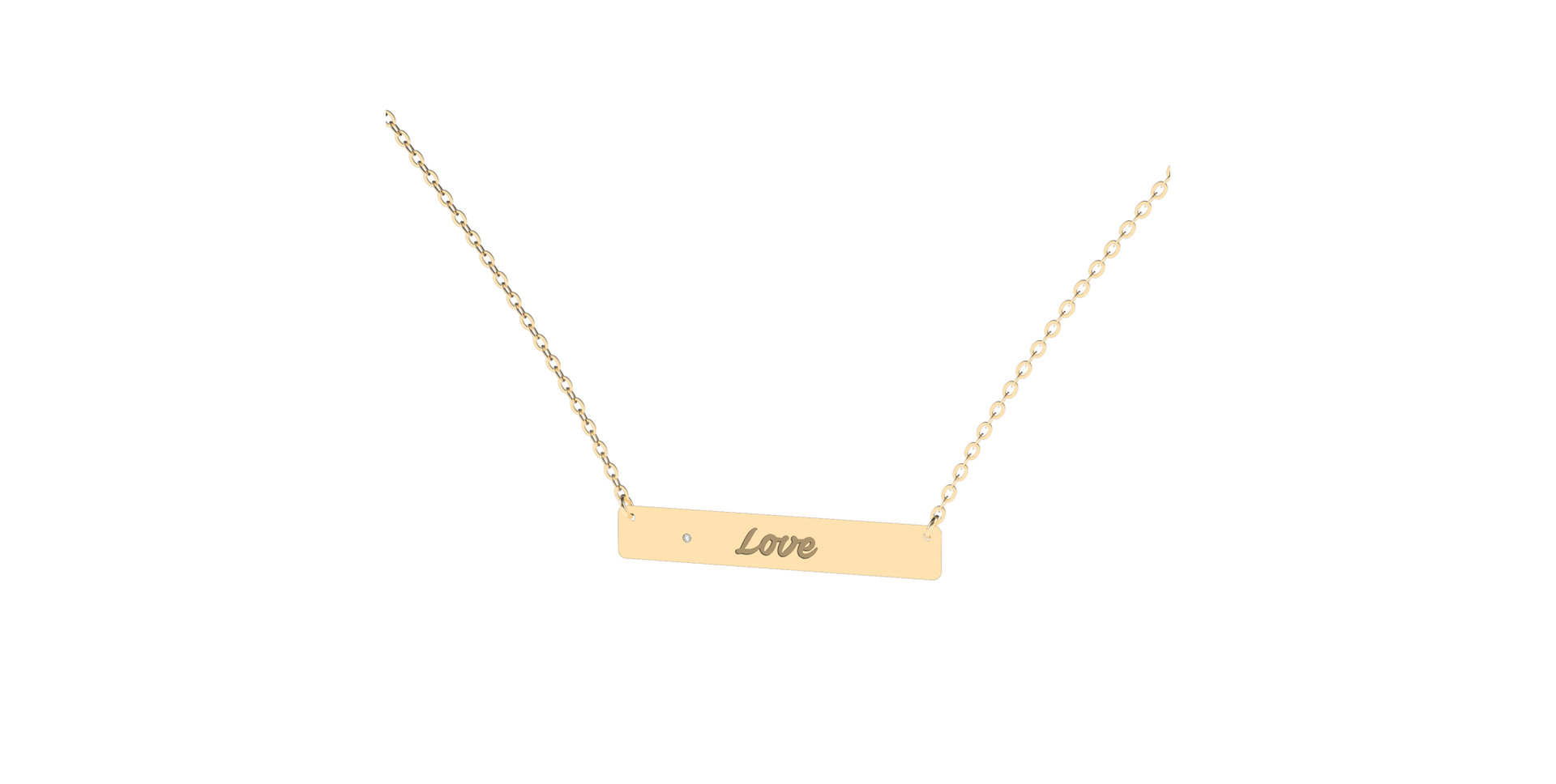 Náhrdelník s diamantom Forever Darling