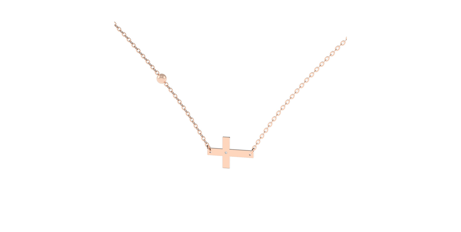 Náhrdelník s diamantom Faith Diamond