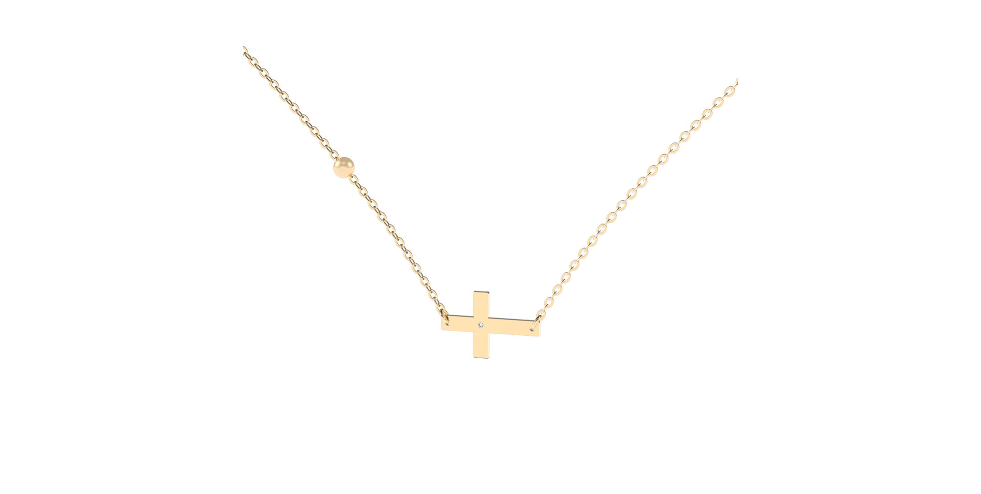 Náhrdelník s diamantom Faith Diamond