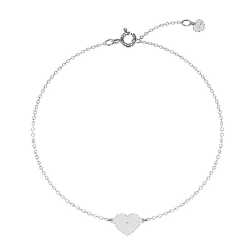 Náramok s diamantom Glittering Heart