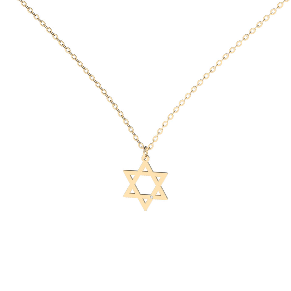 Náhrdelník s diamantom Symbol Star