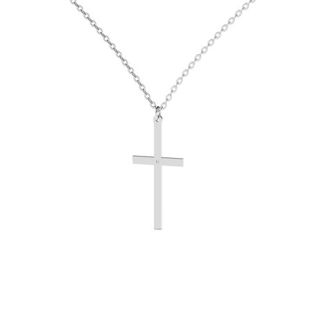 Náhrdelník s diamantom Cross
