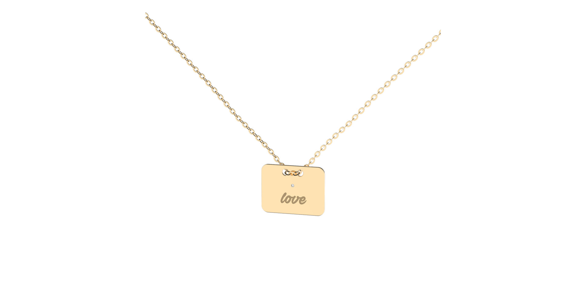 Náhrdelník s diamantom Military Amour