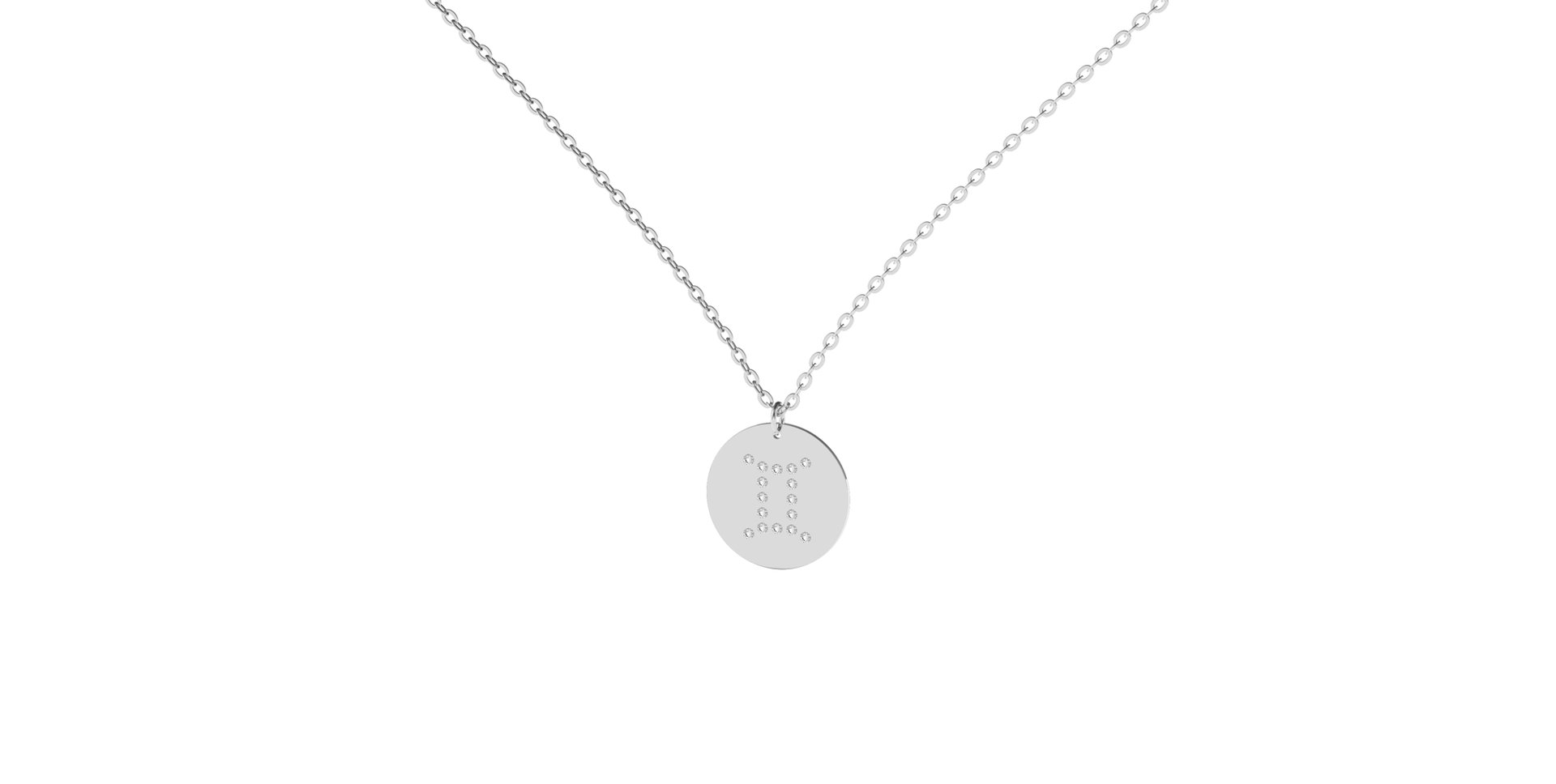 Náhrdelník s diamantmi Gemini