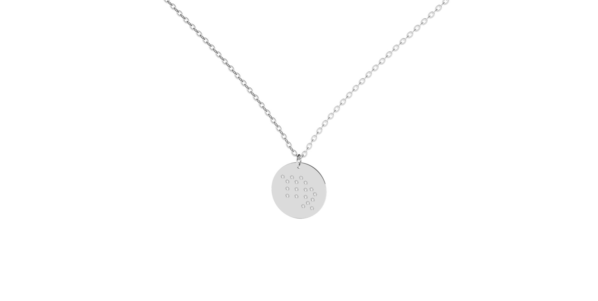 Náhrdelník s diamantmi Virgo