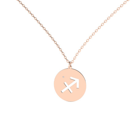 Náhrdelník s diamantom Sagittarius