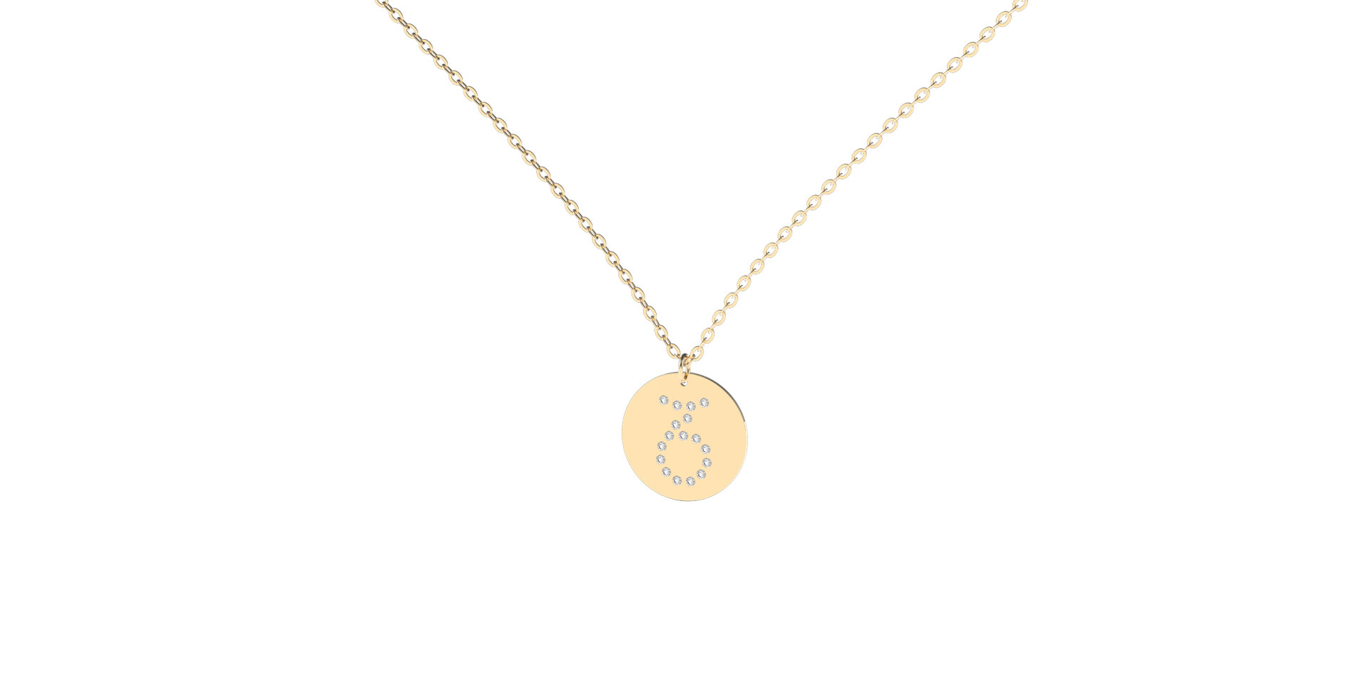 Náhrdelník s diamantmi Capricorn