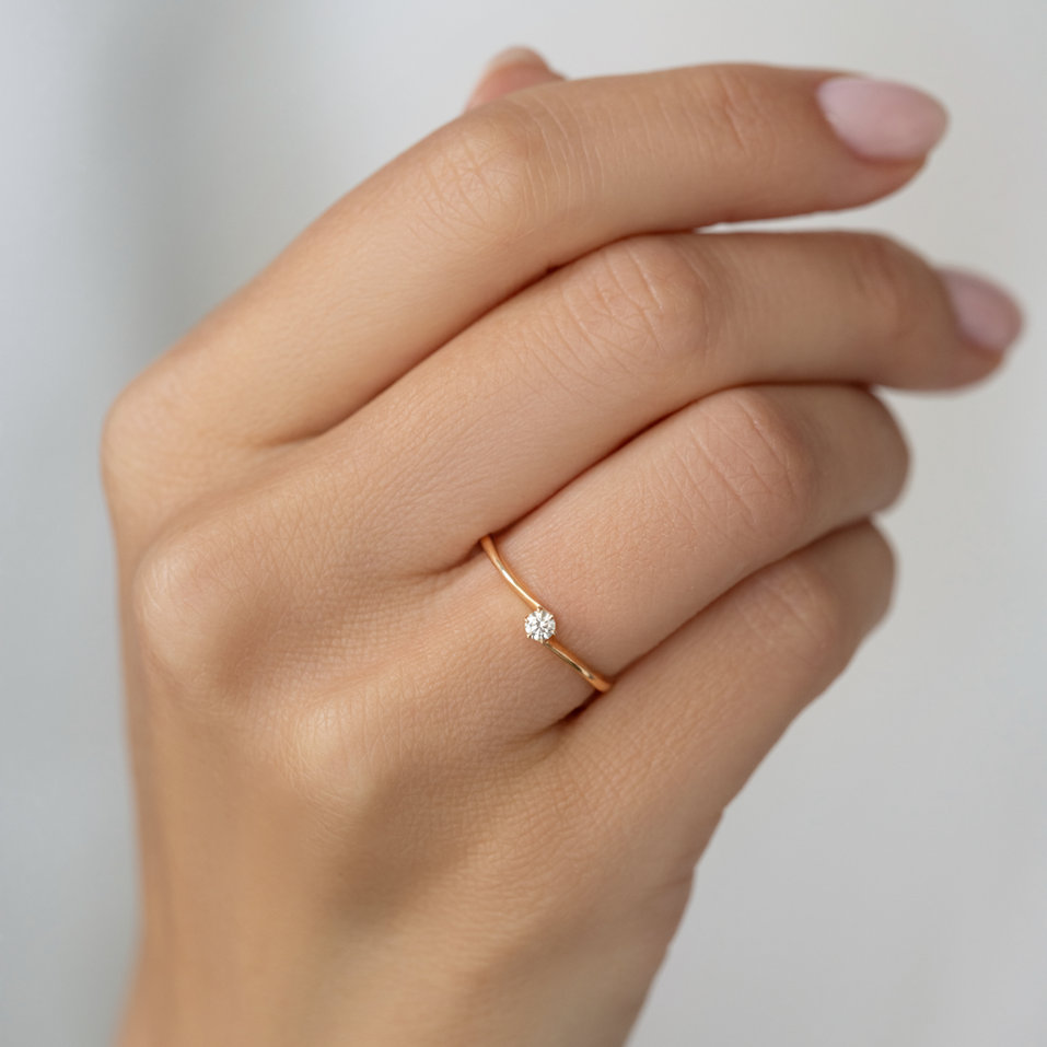 Prsteň s diamantom Timeless Glow