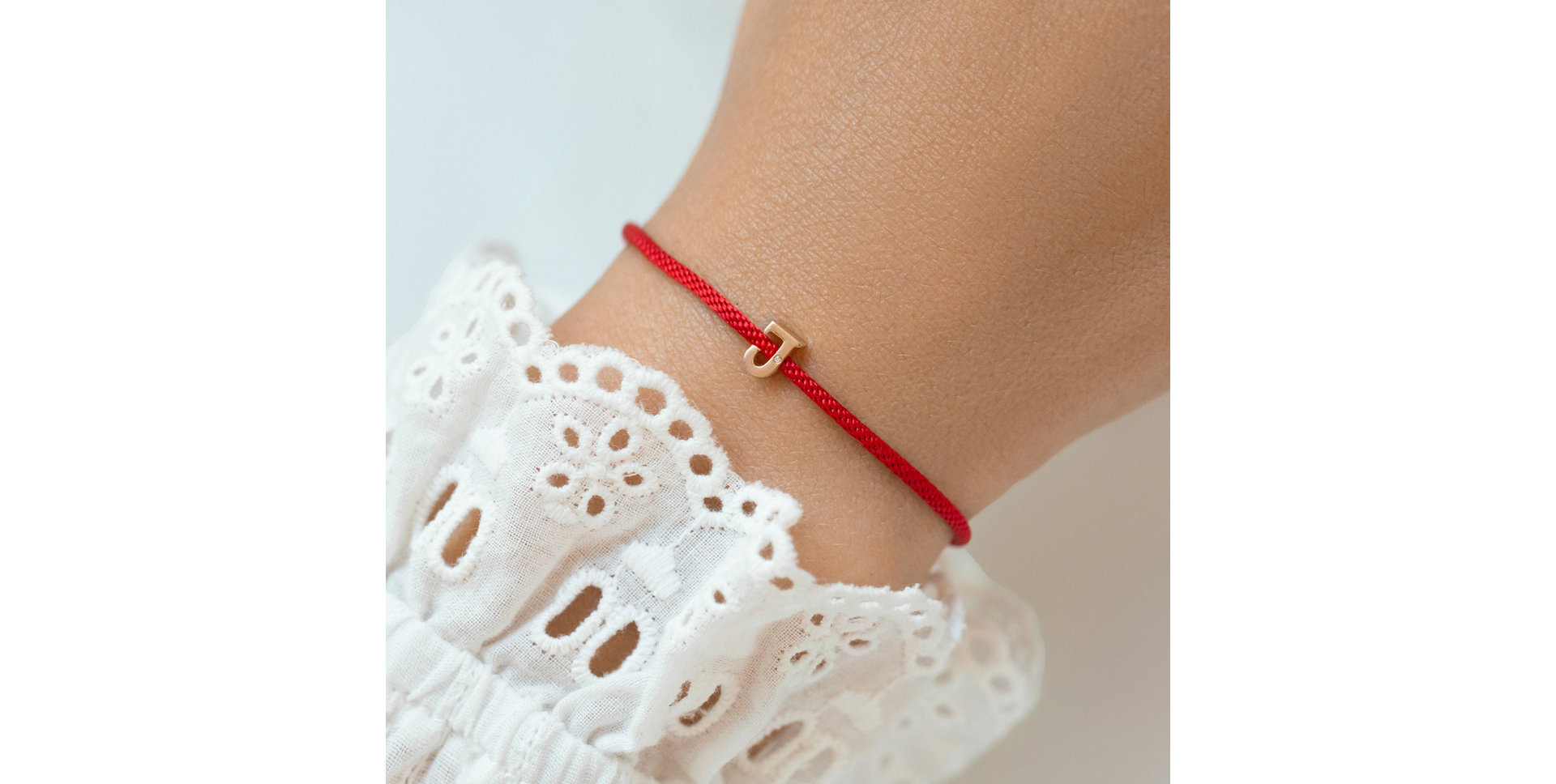 Diamantový náramok so šnúrkou Flat Line A