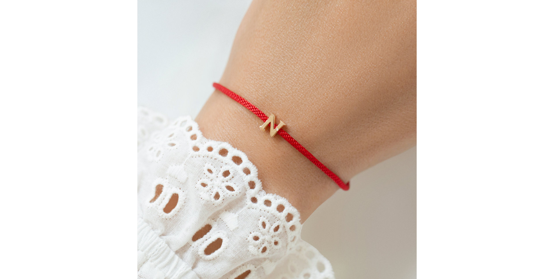 Diamantový náramok so šnúrkou Flat Line Y