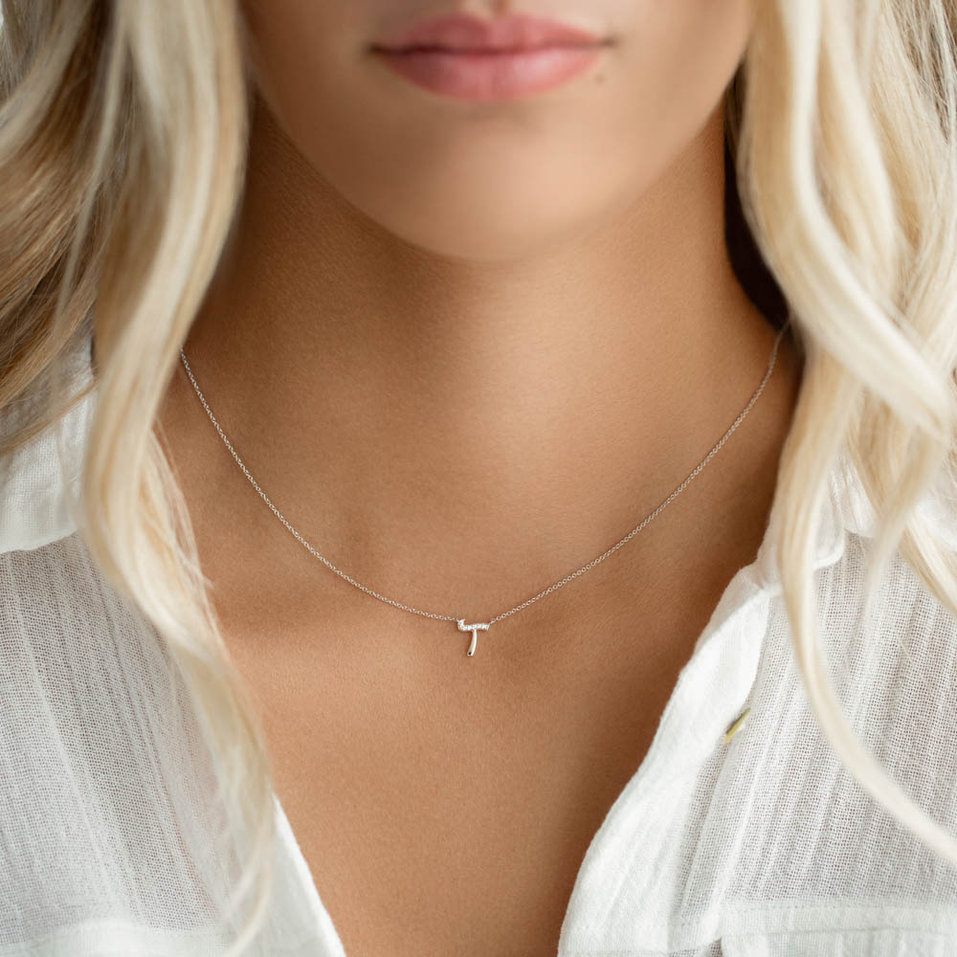 Náhrdelník s diamantmi Curly Diamonds E