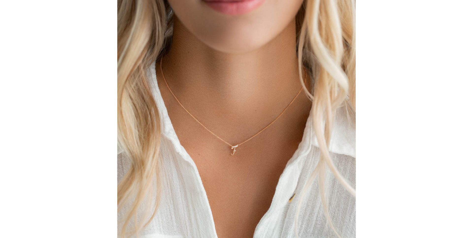 Náhrdelník s diamantmi Curly Diamonds I