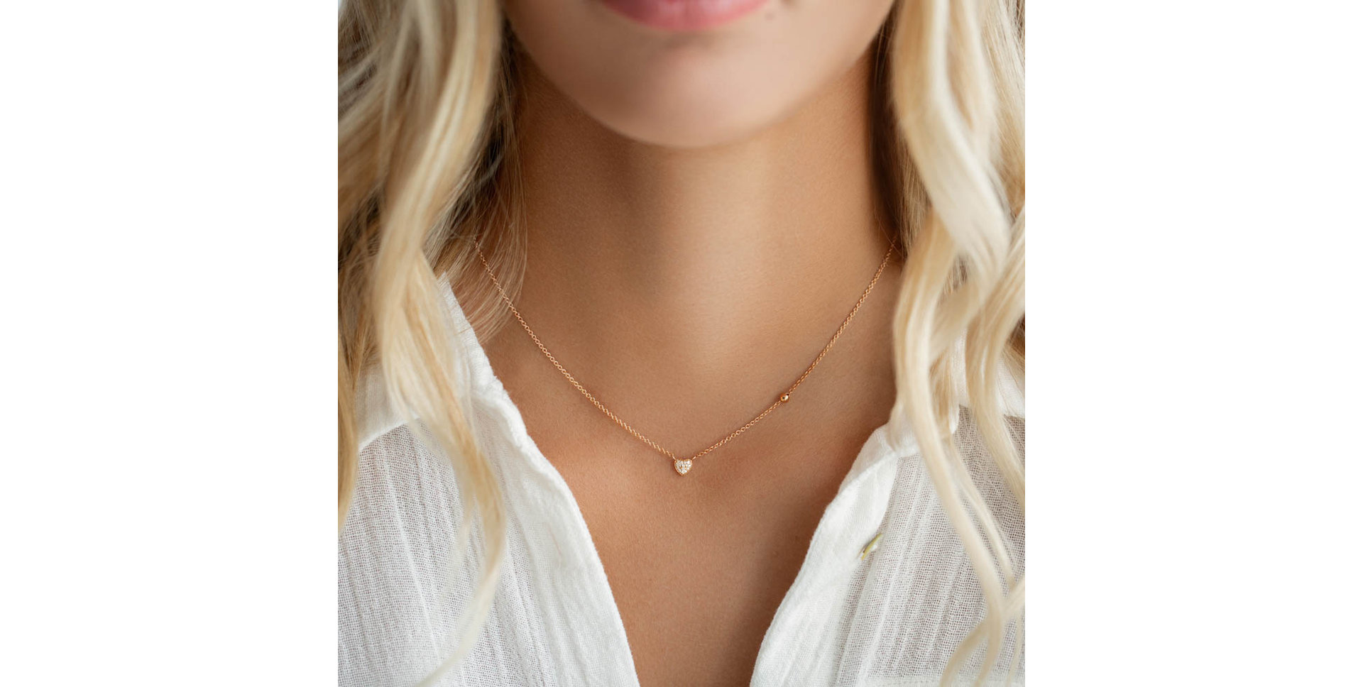 Náhrdelník s diamantmi Tender Heart