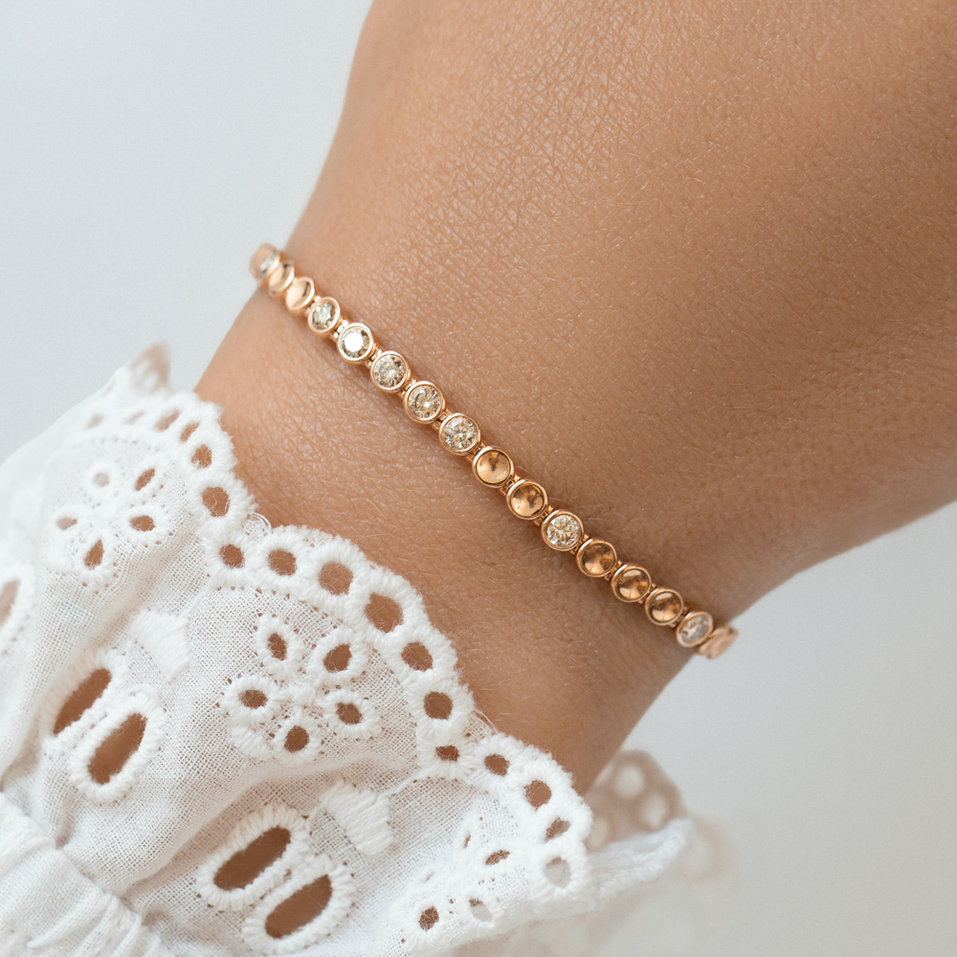 Náramok s hnedými diamantmi Essential Brilliance