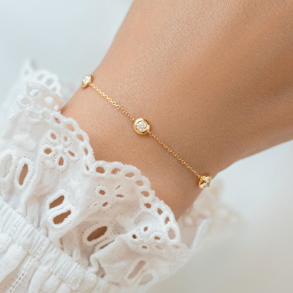 Náramok s diamantmi Sparkling Dots