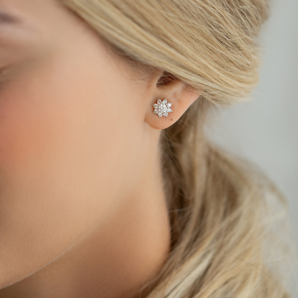 Náušnice s diamantmi Celestial Romance