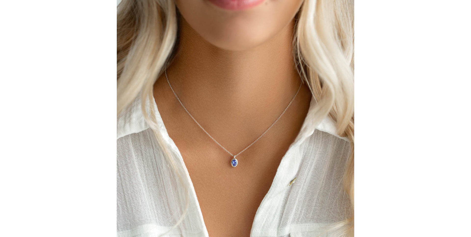 Náhrdelník s tanzanitom Sweet Candy