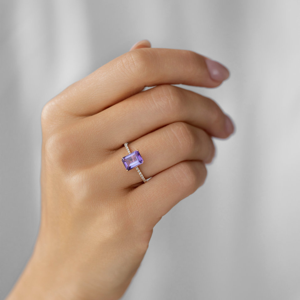 Prsteň s diamantmi a tanzanitom Perfect Promise