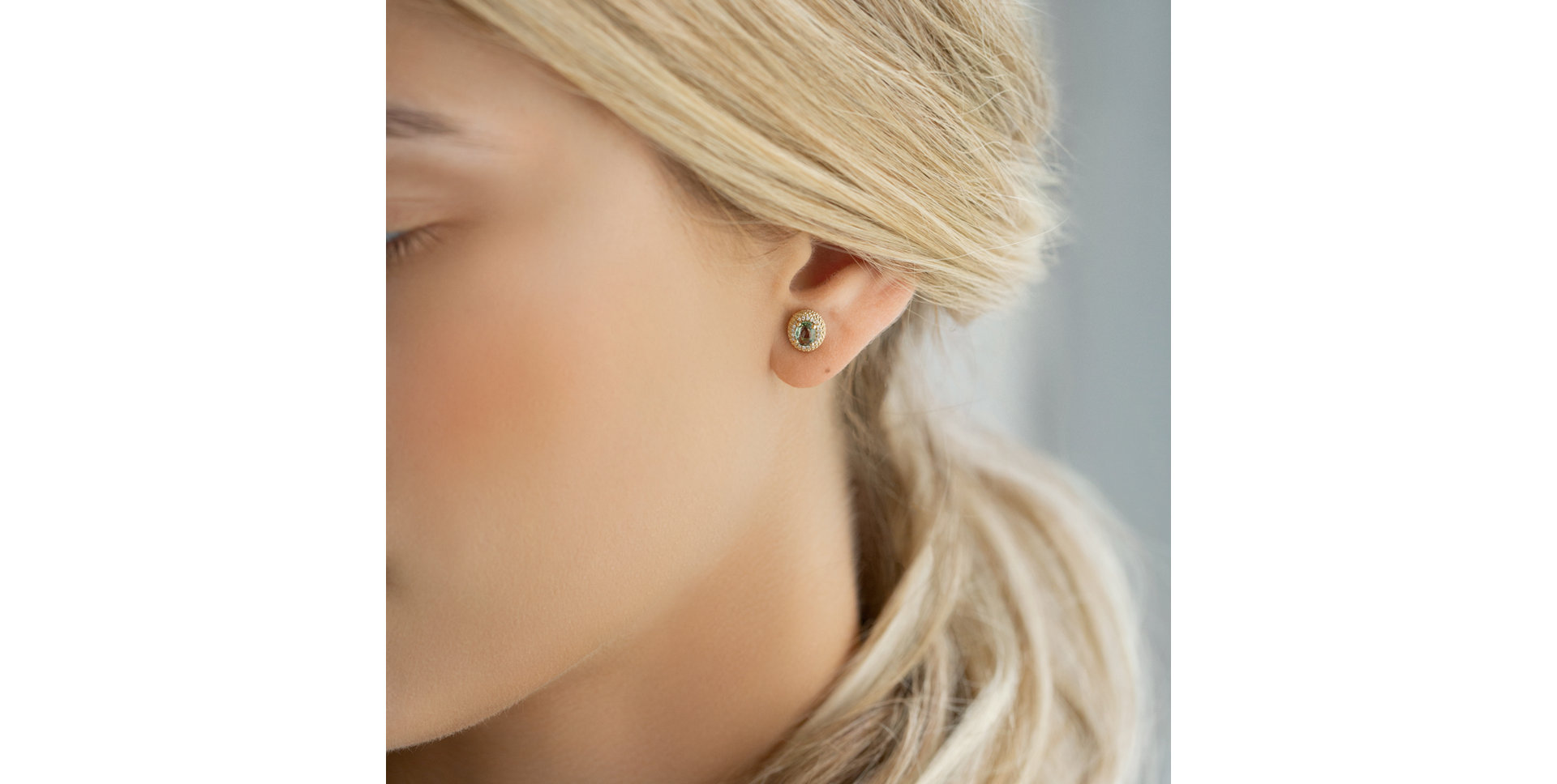 Náušnice so zafírom a diamantmi Imperial Sapphire