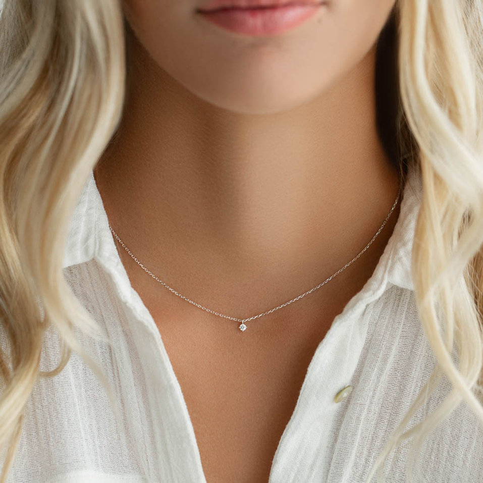 Náhrdelník s diamantom Salsa