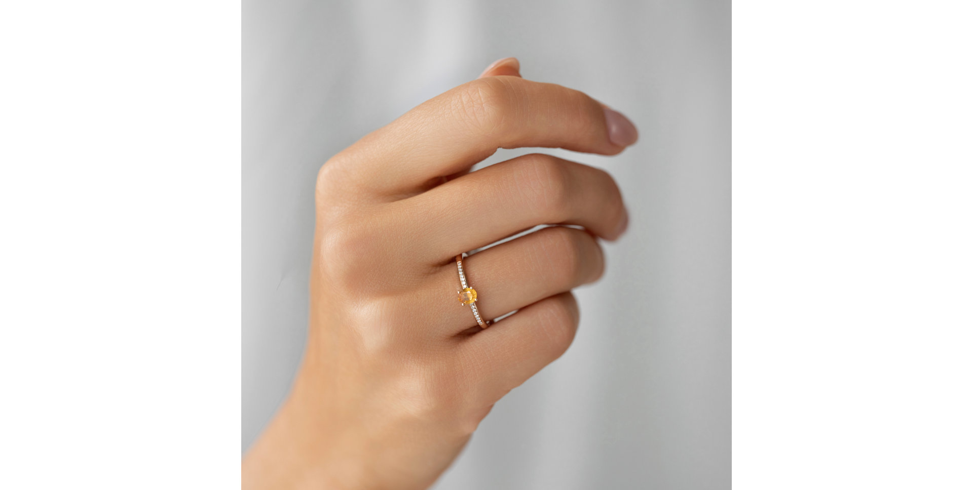 Prsteň s diamantmi a zafírom Princess