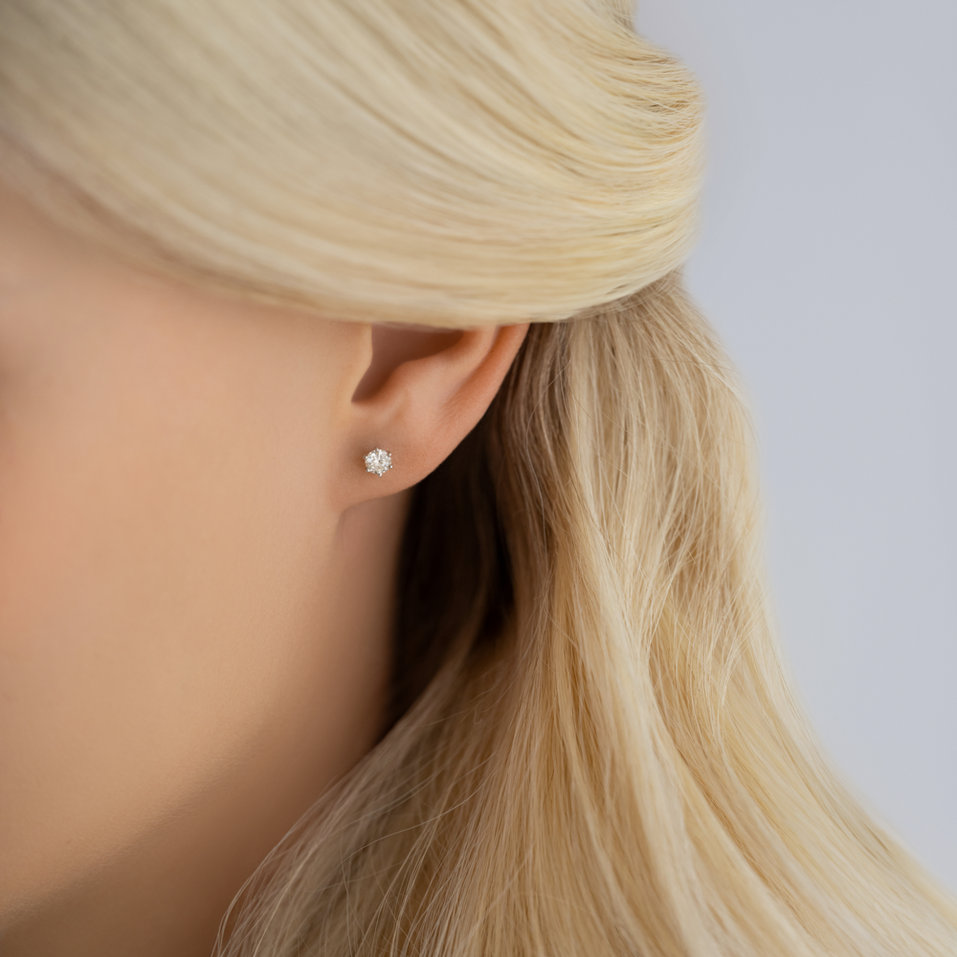 Náušnice s diamantom Essential Sparks