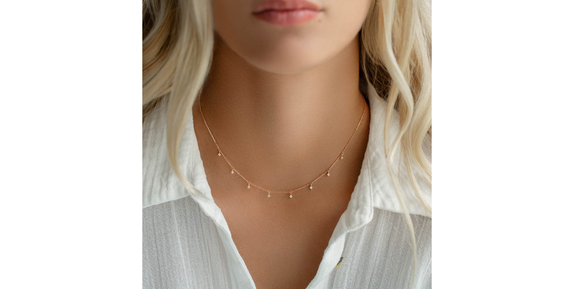 Náhrdelník s diamantmi Disco Diva