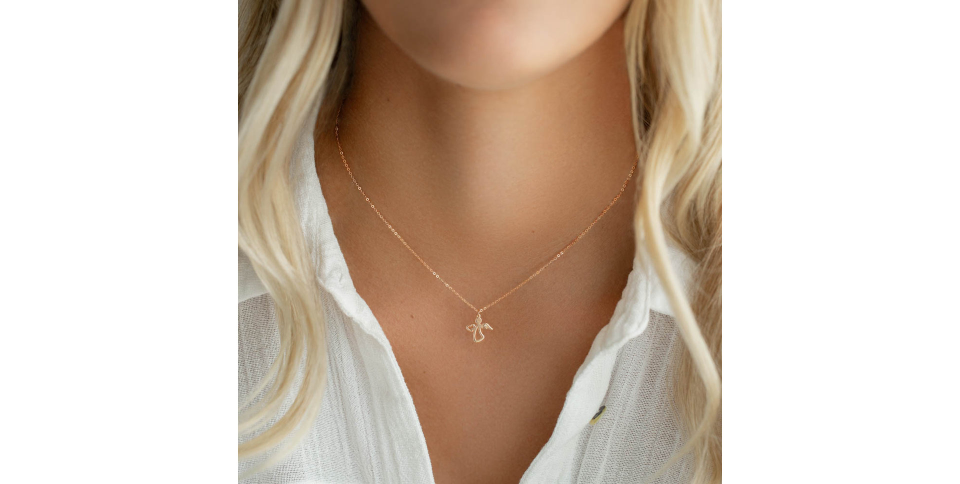 Náhrdelník s diamantom Angel of Love