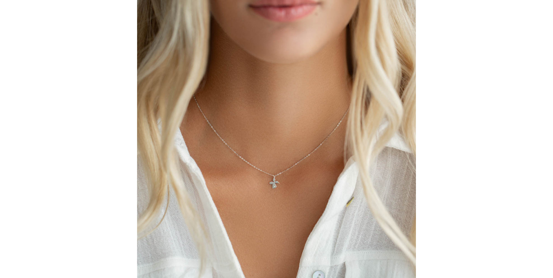 Náhrdelník s diamantom Angel in Love