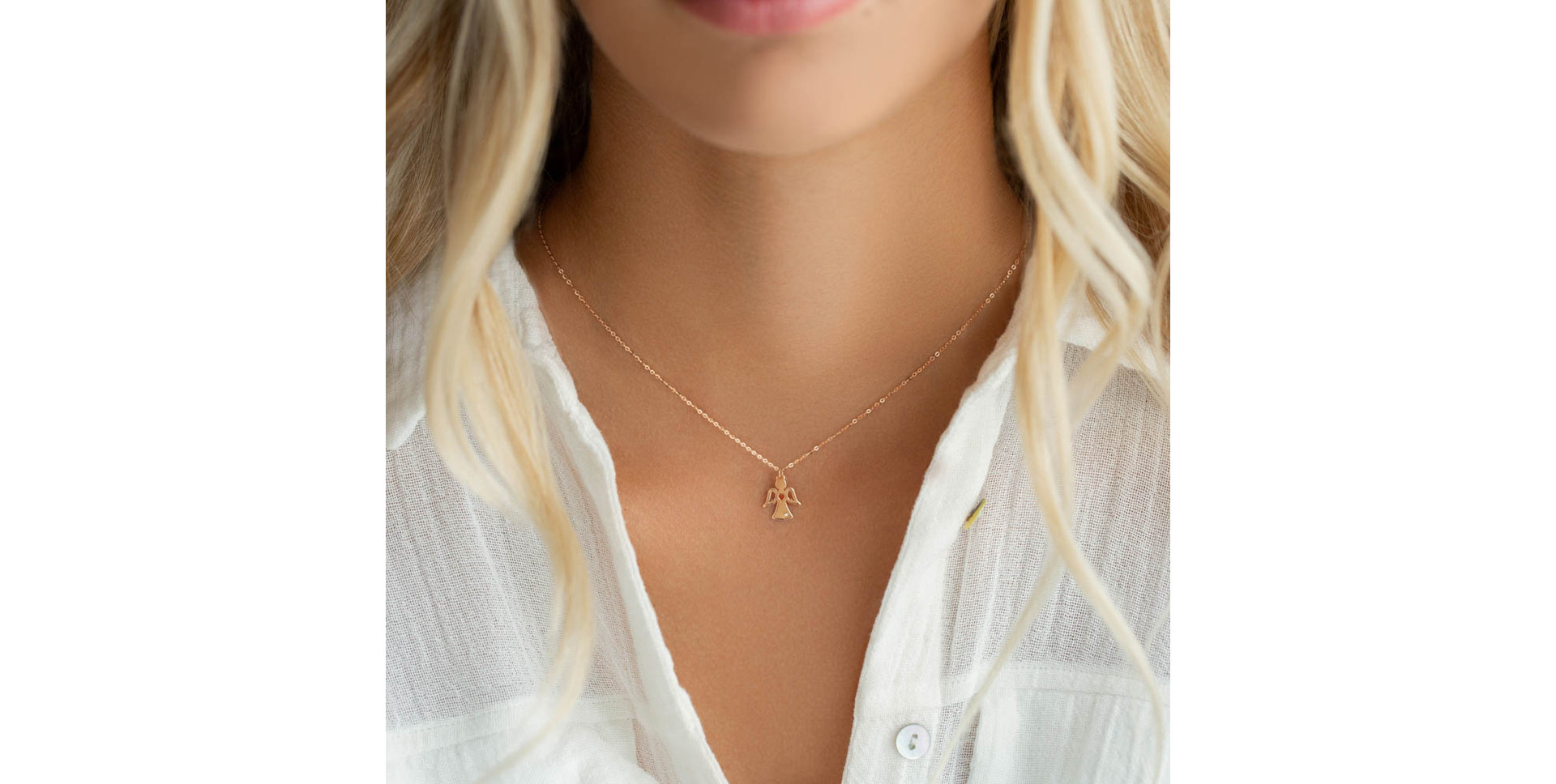 Náhrdelník s diamantom Angel of Light