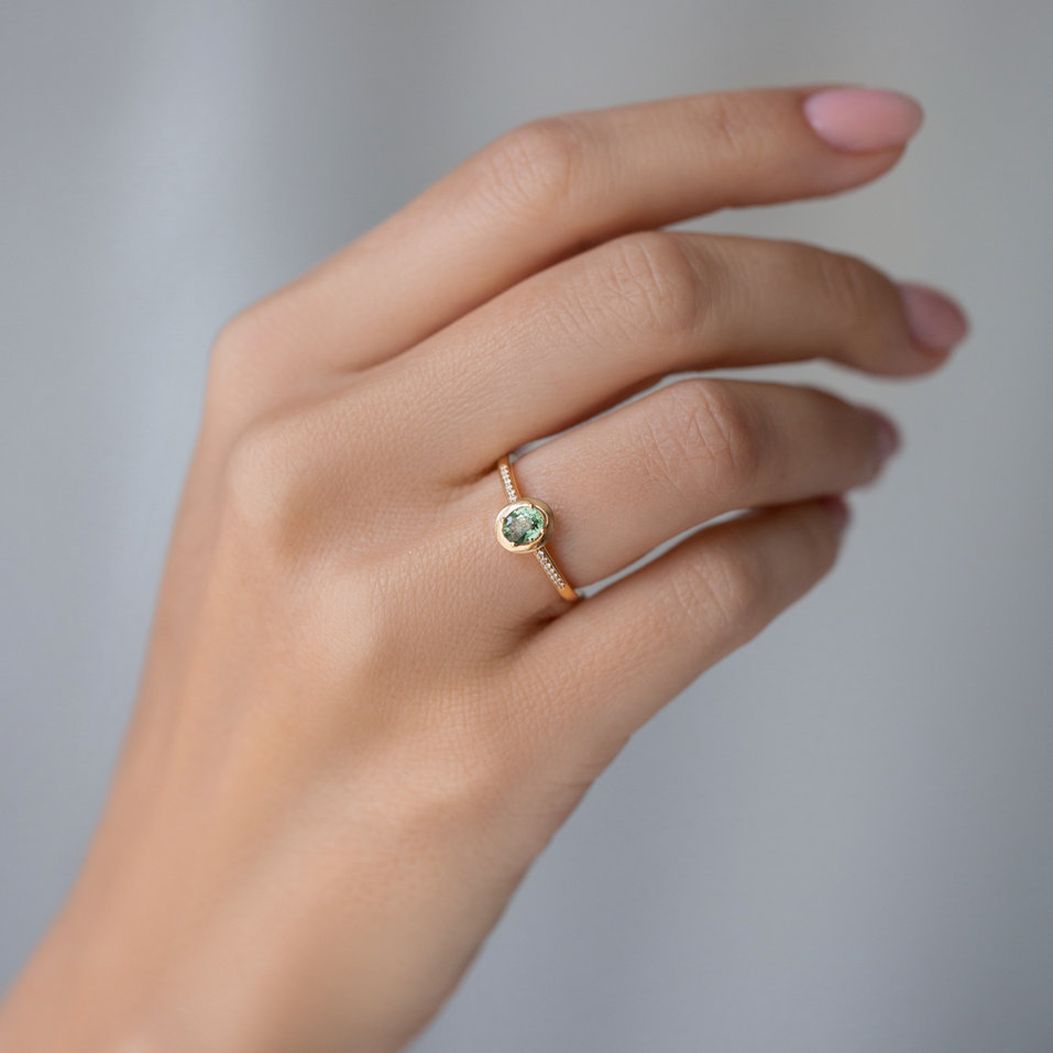 Prsteň so zafírom a diamantmi Sapphire Princess