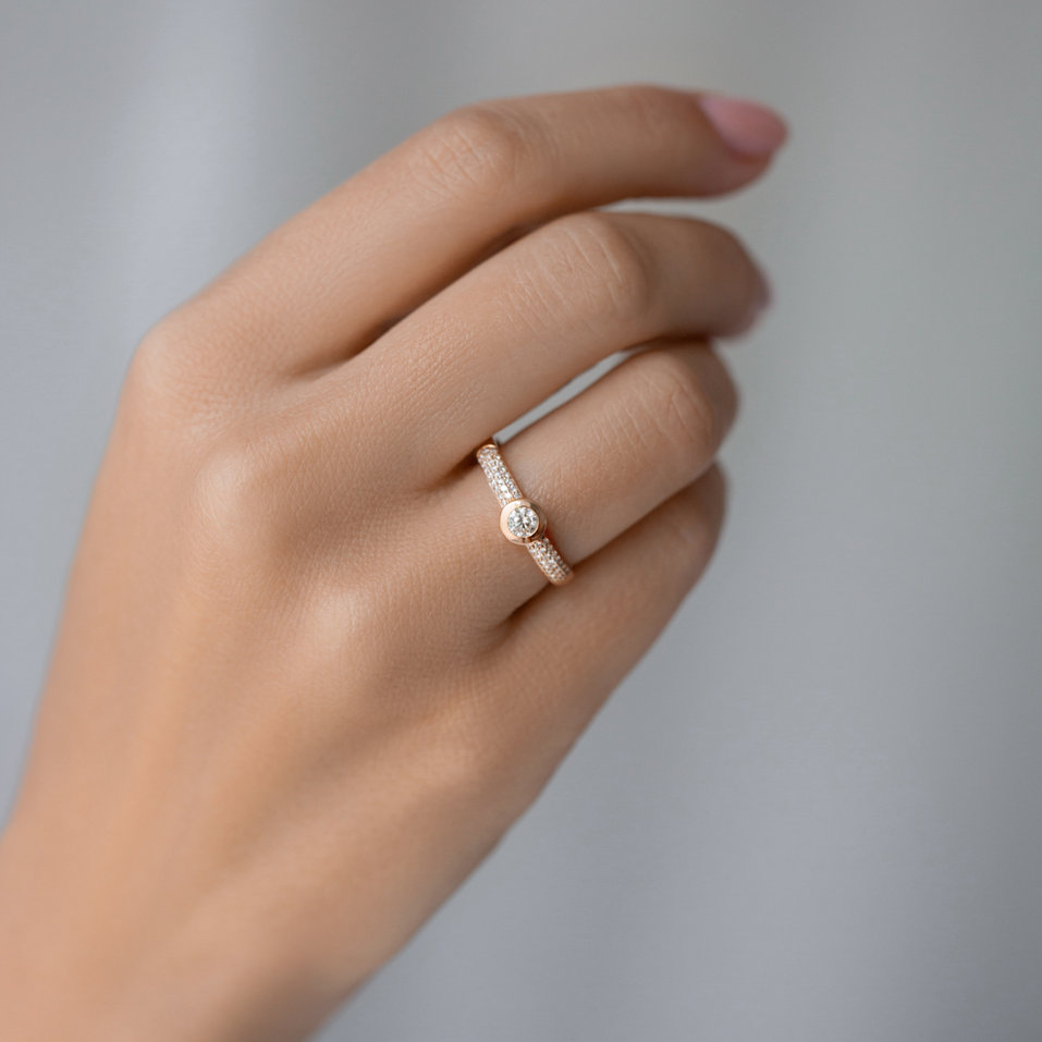 Prsteň s diamantmi Moon Highness