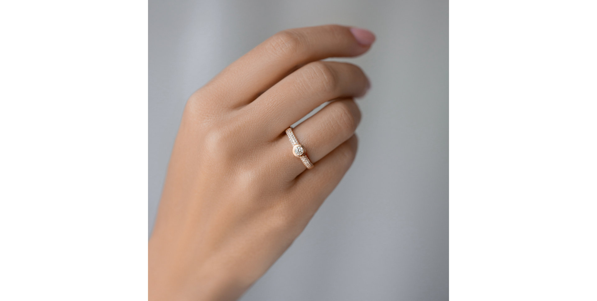 Prsteň s diamantmi Moon Highness