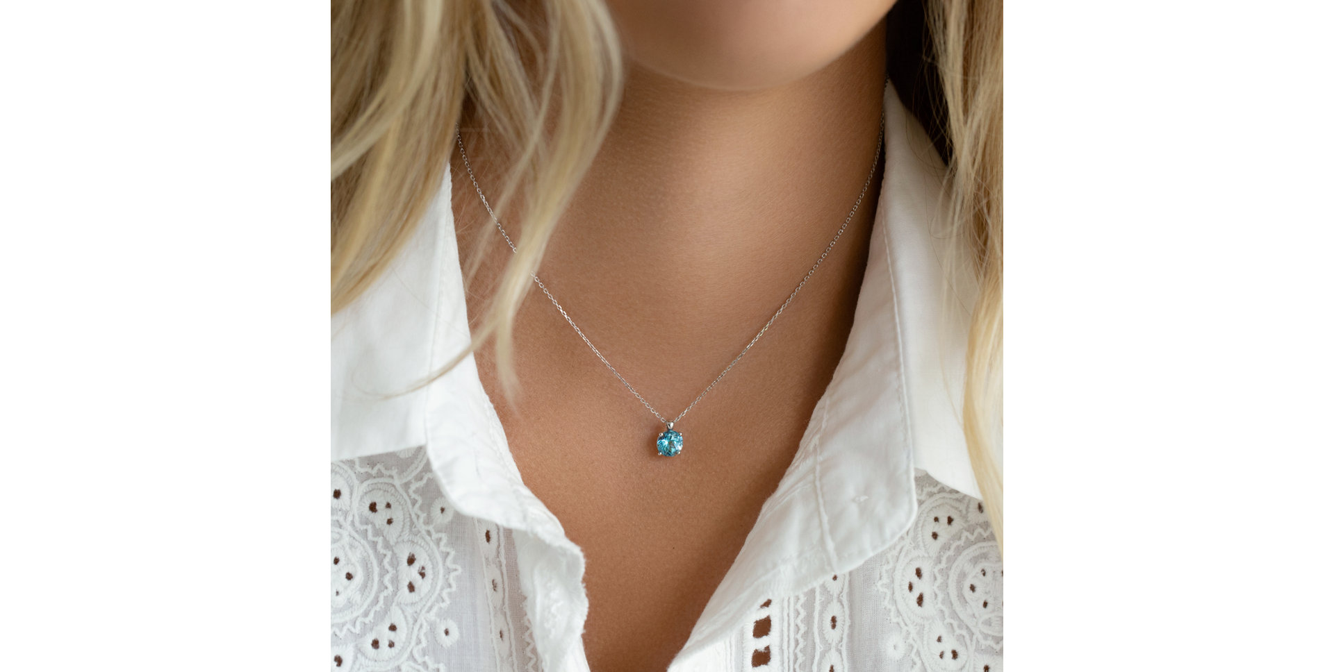 Náhrdelník s topásom swiss Monsoon Bonbon