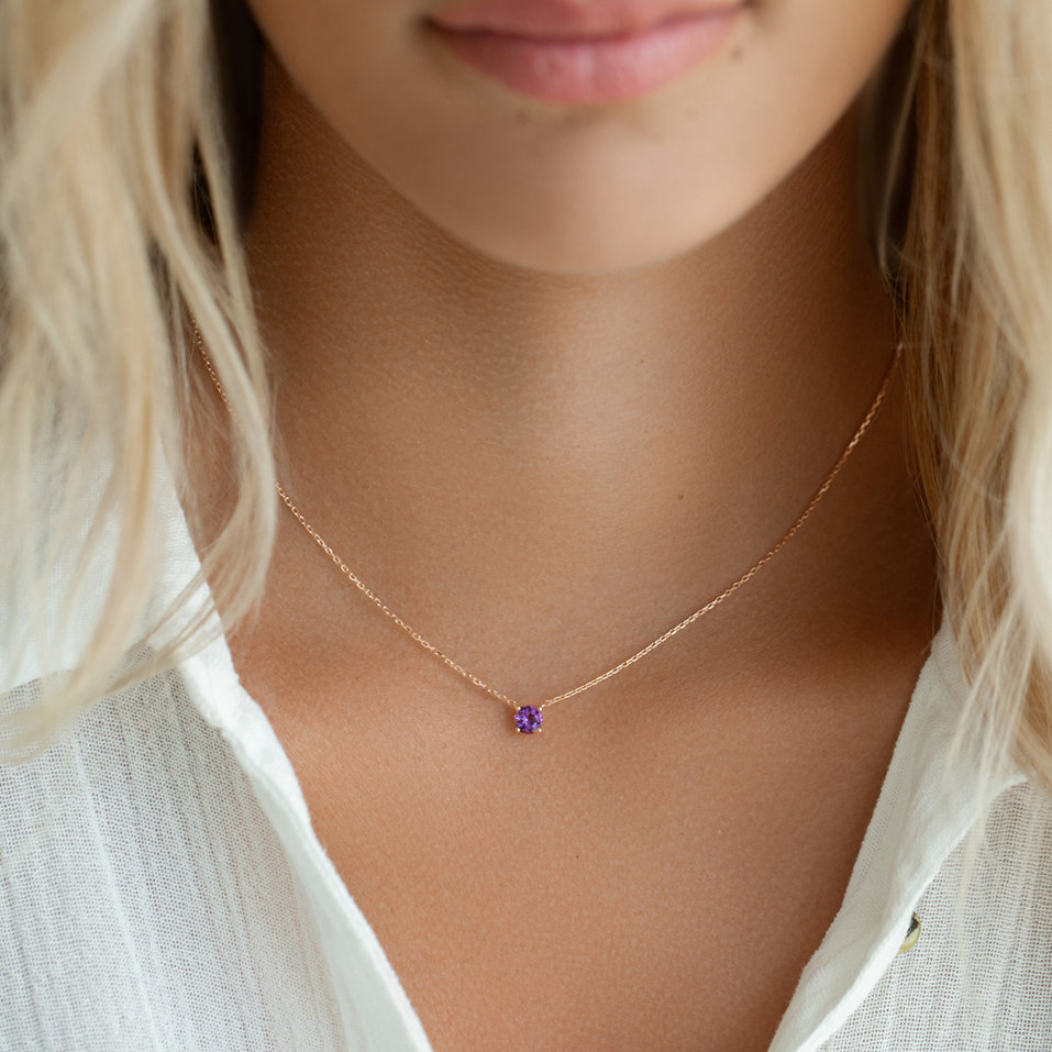 Náhrdelník s rhodolitom Lucky Glance