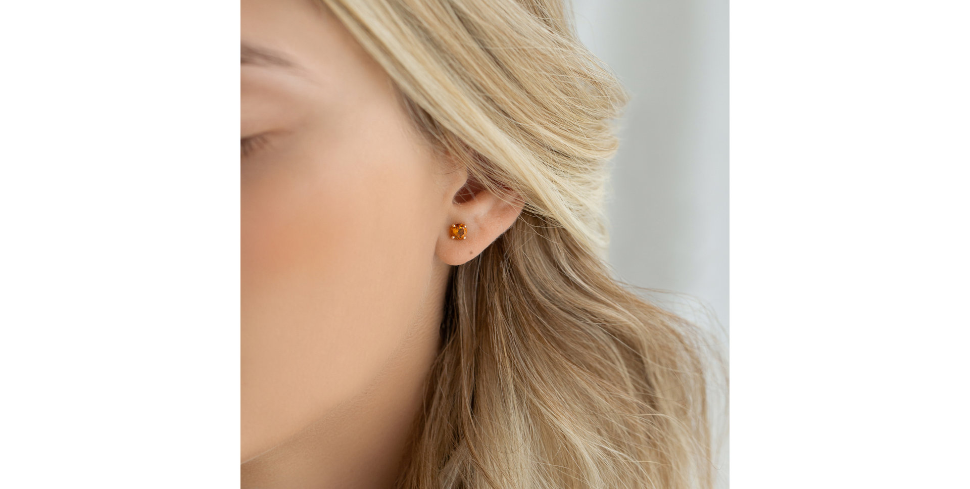 Naušnice s topazom Virginia Love