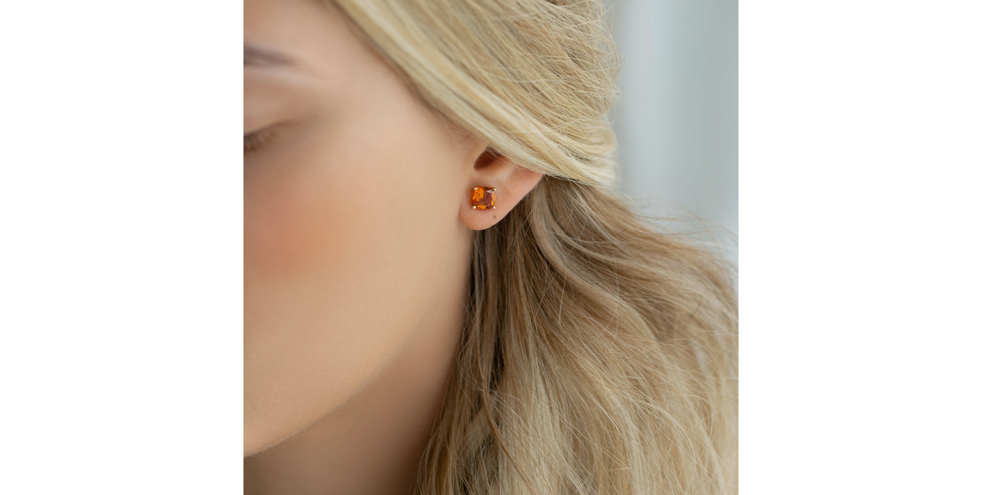 Náušnice s citrínom Virginia Love