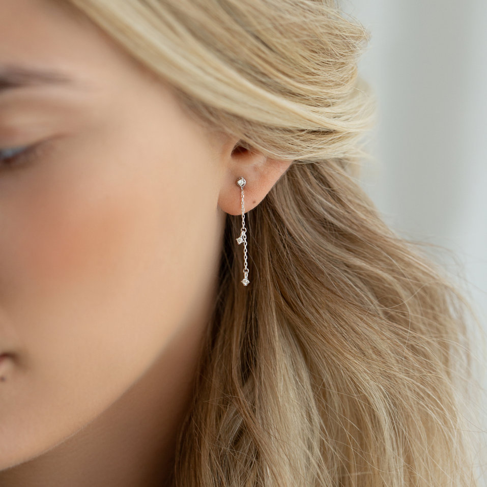 Náušnice s diamantmi Samba