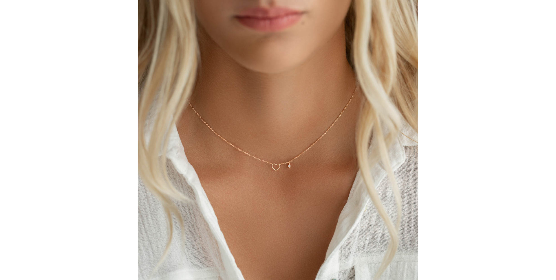 Náhrdelník s diamantom My Love