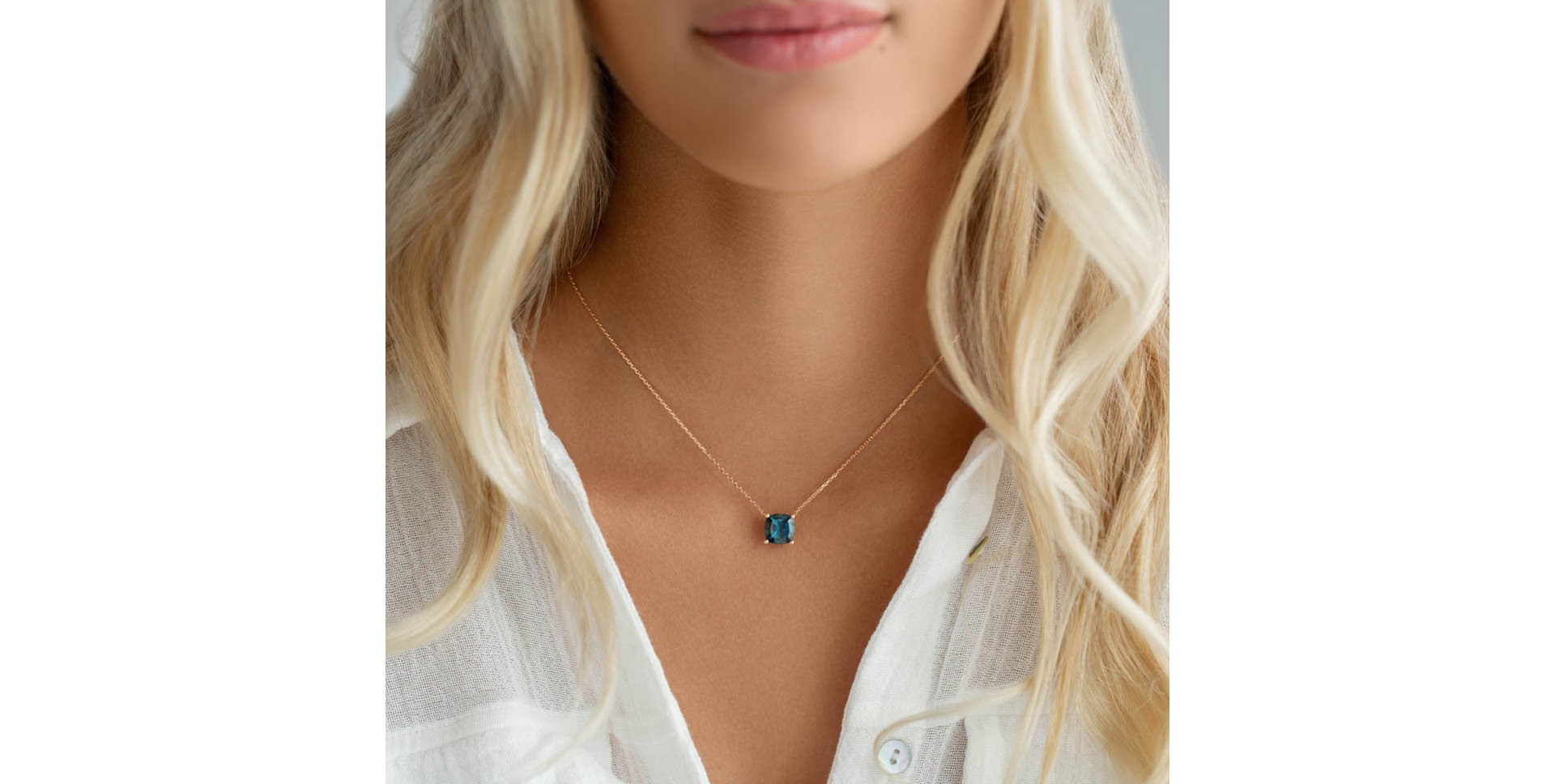 Náhrdelník s topazom london Manon