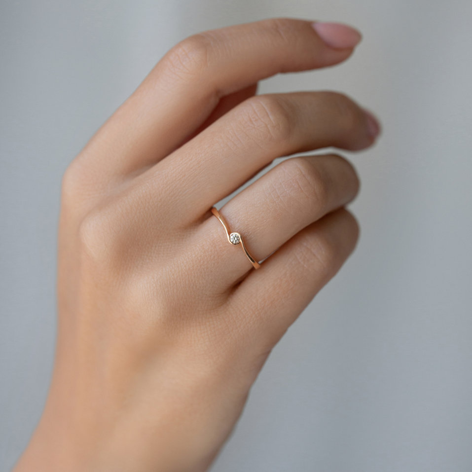 Prsteň s diamantom Shiny Joy