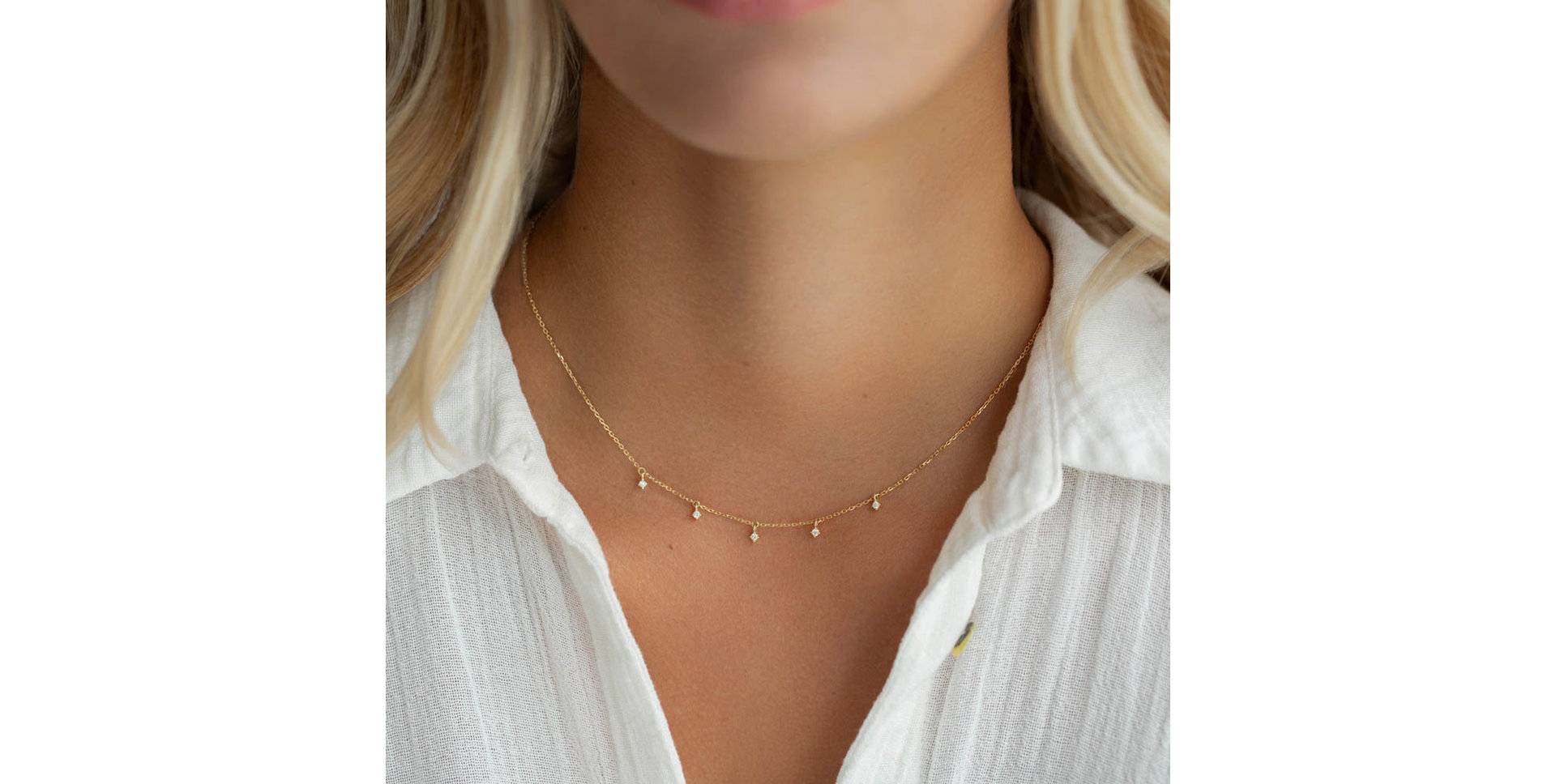 Náhrdelník s diamantmi Rumba