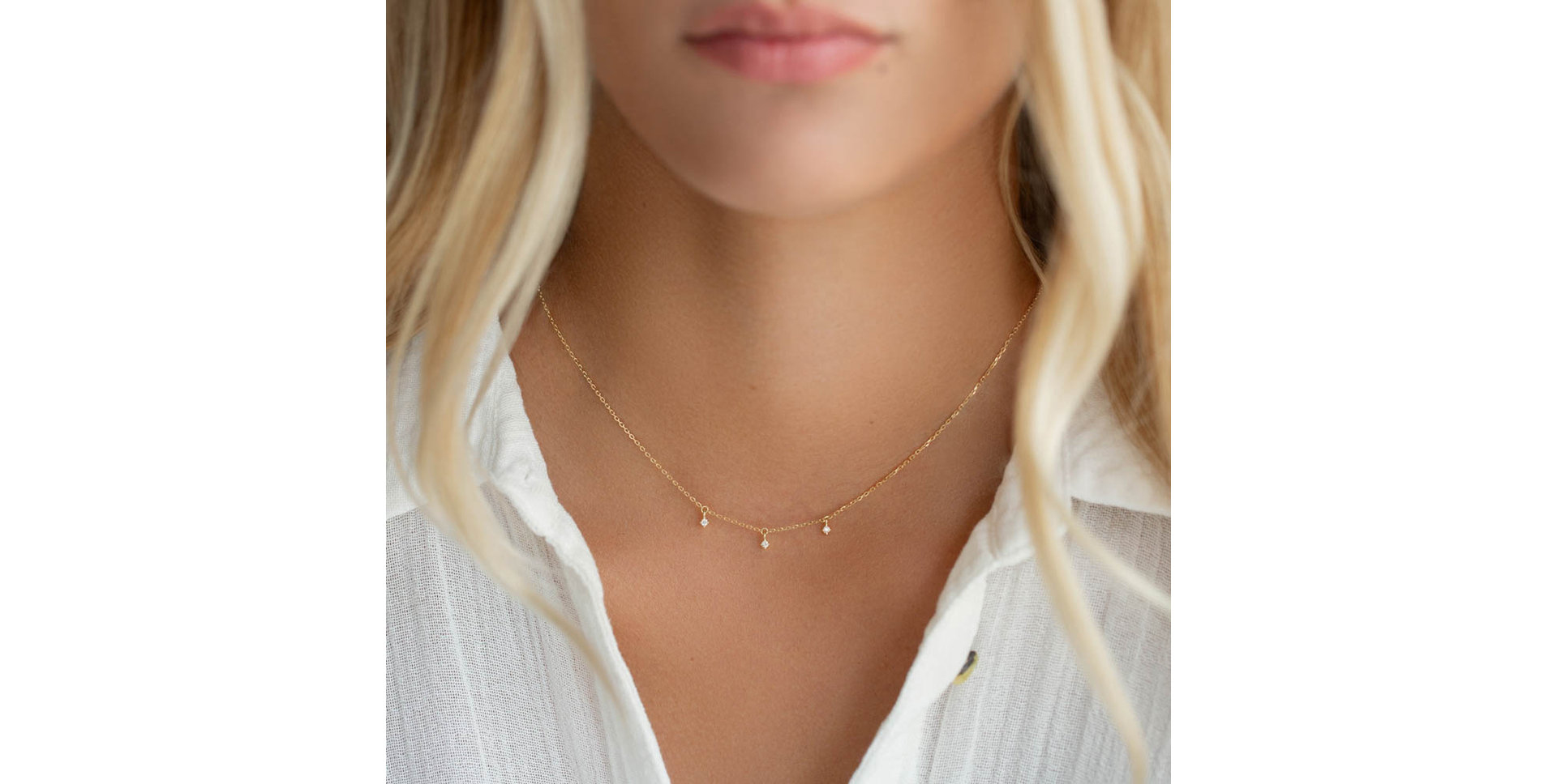 Náhrdelník s diamantmi Samba