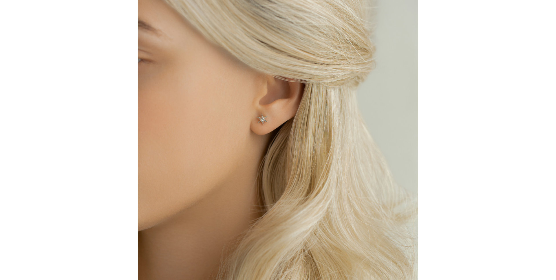 Náušnice s diamantom Ice Queen